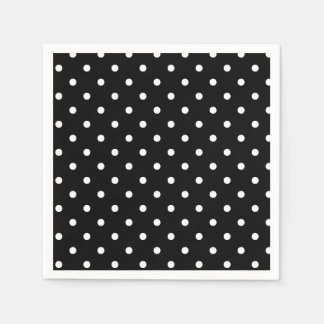 B&W Polkadots Napkins