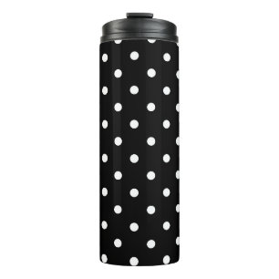B&W Polkadots Thermal Tumbler