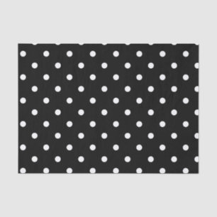 B&W Polkadots Tissue Paper