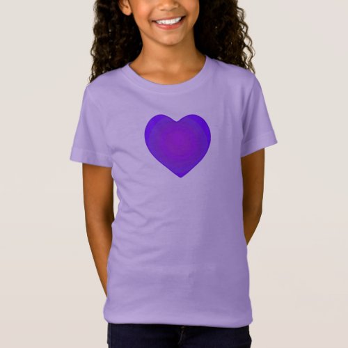 BW Purple Hearts Beating T_Shirt
