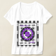 B&W Purple Hearts Beating