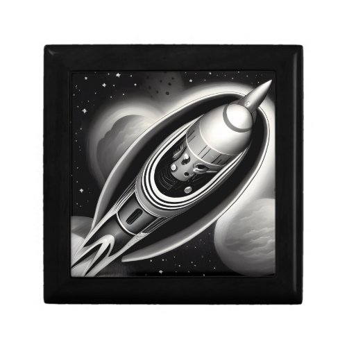 BW Retro Rocket Gift Box