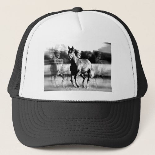 BW Running Horse Trucker Hat