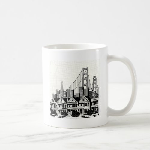 BW San Francisco California Coffee Mug