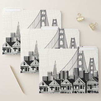 B&W San Francisco California File Folder