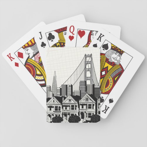 BW San Francisco California Poker Cards