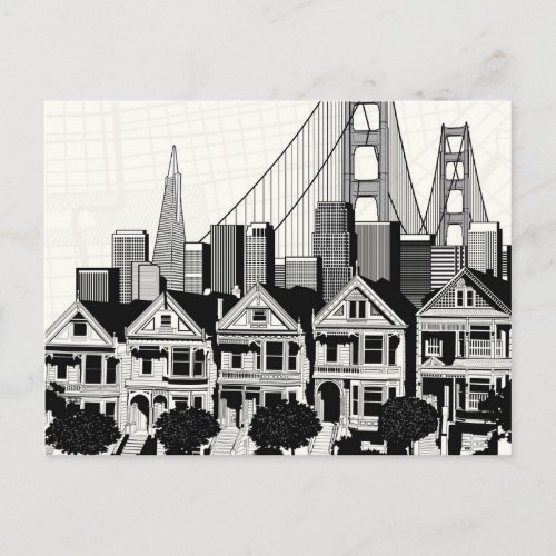 BW San Francisco California Postcard