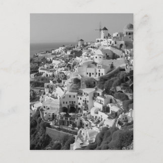B&W Santorini 5 Postcard