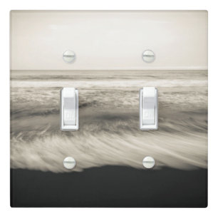 B&W seascape, Hawaii Light Switch Cover