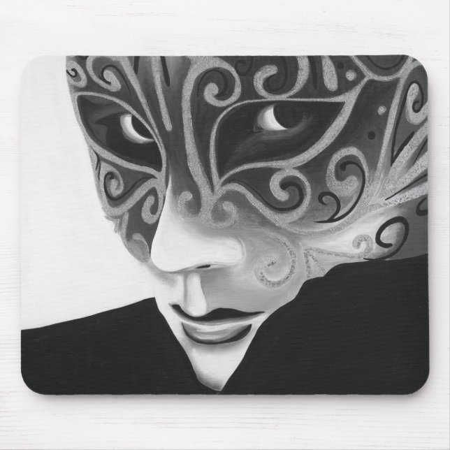 B/W Silver Flair Mousepad (Front)