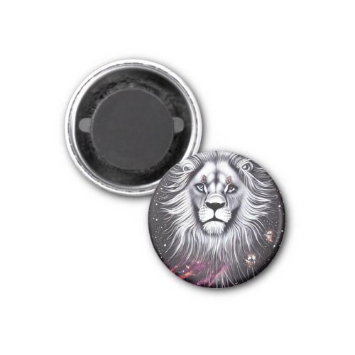 BW Space Lion Head Magnet