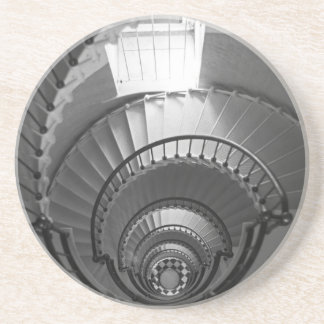 B&W spiral Sandstone Coaster