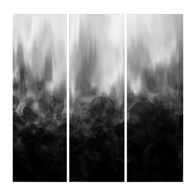 B&W Spotted Blur - Triptych (Front)