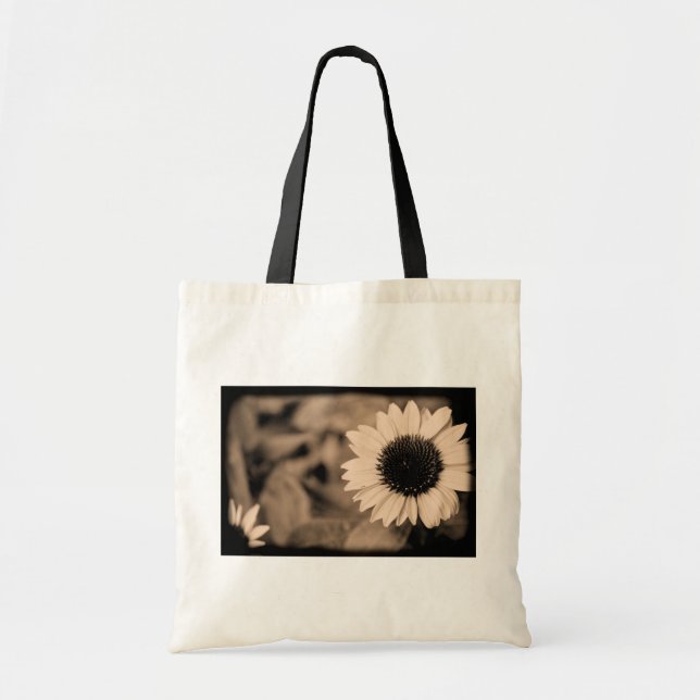 B&W Sunflower Tote (Front)