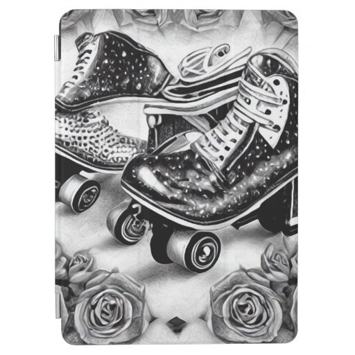 B&W Surreal Skates iPad Air Cover