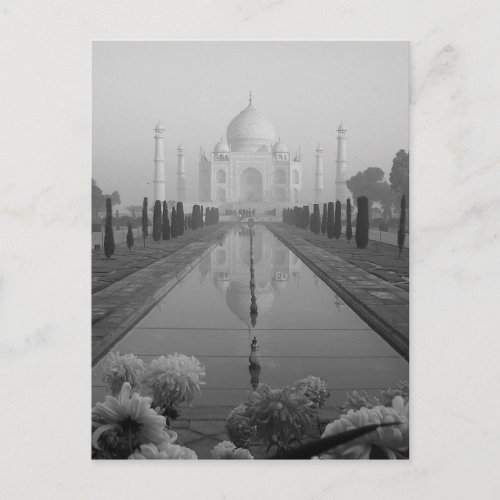 BW Taj Mahal Postcard