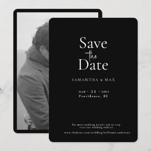 B/W The Two of Us B/W Photo Save the Date