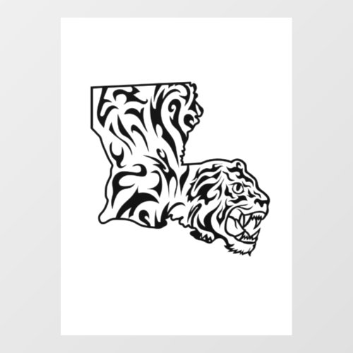 BW Tiger N The Boot Window Cling