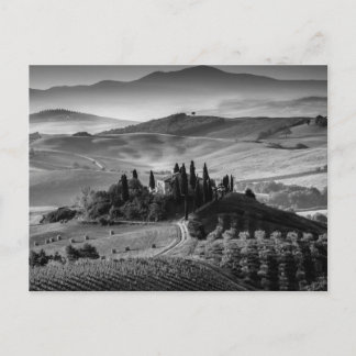 B&W Tuscany Postcard