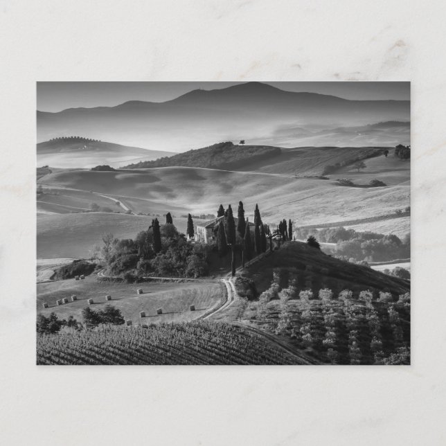 B&W Tuscany Postcard (Front)