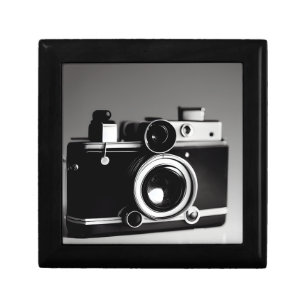 B&W Vintage Old School Camera Gift Box