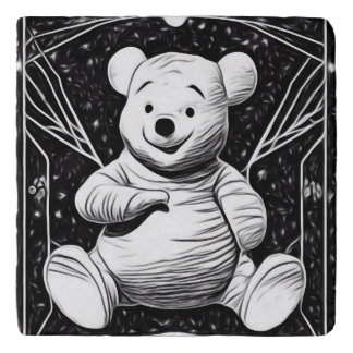 B&W Vintage Pooh Trivet