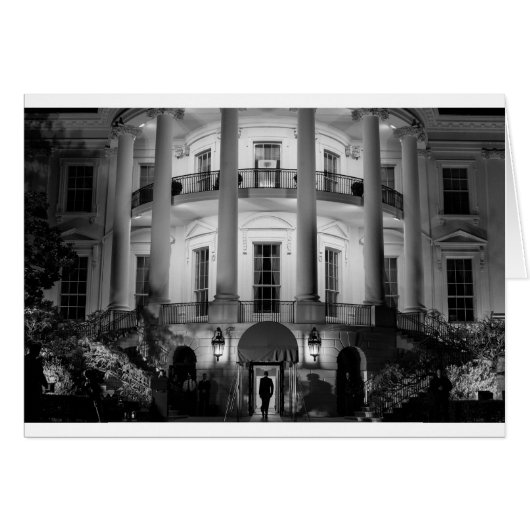 B&W White House 2 Cards (Front Horizontal)