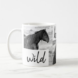 B&W Wild Horse Lover Coffee Mug