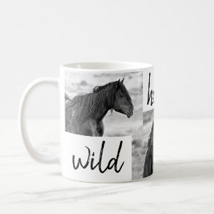 B&W Wild Horse Lover Coffee Mug