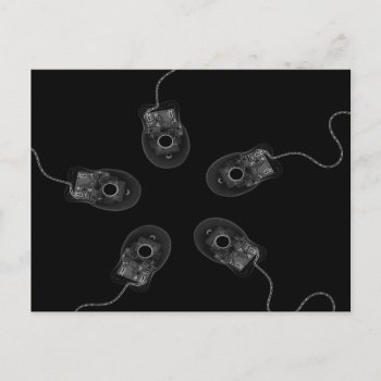 B&w X-ray Computer Mice Postcard by VoXeeD at Zazzle