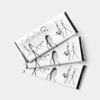 B&W X-Ray Skull Town Square Hershey Bar Favors