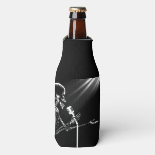 BW X_Ray Vision Skeleton Singing on Mic Bottle Cooler