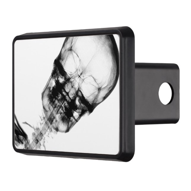 B&W X-Ray Vision Skeleton Skull Hitch Cover (Left)