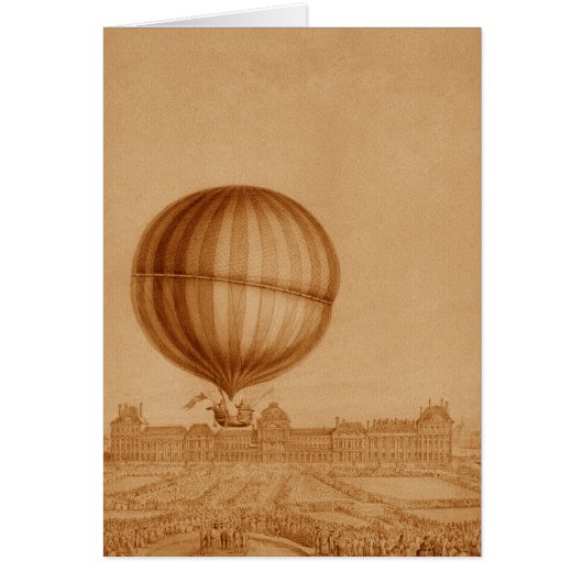 BA02284FAC01Z-First Manned Gas Balloon Flight Cards (Front)