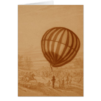 BA02285FAC01Z-First Manned Gas Balloon Flight Land Cards