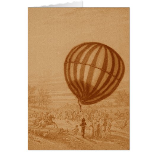 BA02285FAC01Z-First Manned Gas Balloon Flight Land Cards (Front)