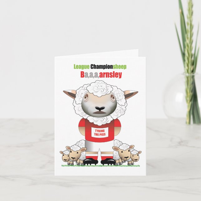 Ba,a,a,arnsley (Barnsley) Funny Football Card (Front)