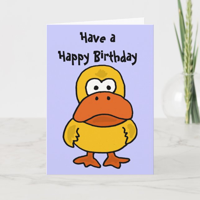 BA- Angry Duck Birthday Card (Front)