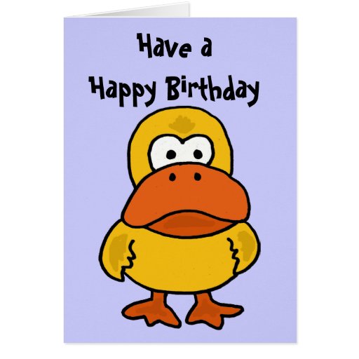 BA- Angry Duck Birthday Card | Zazzle