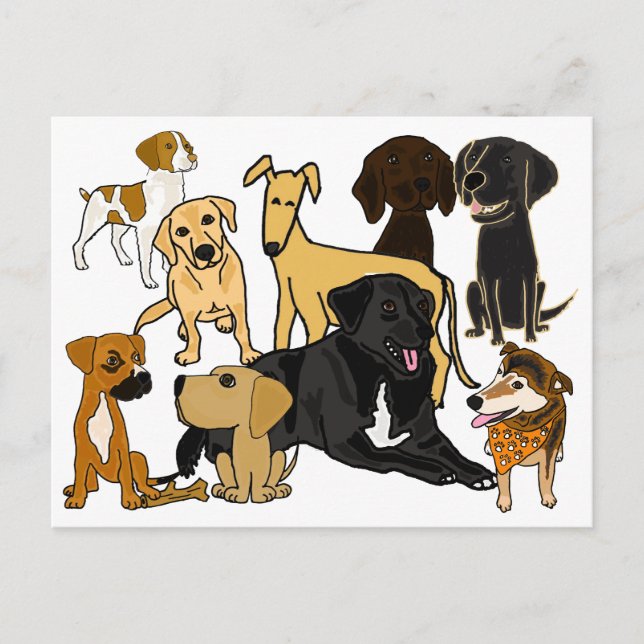 BA- Awesome Puppy Dogs Postcard (Front)