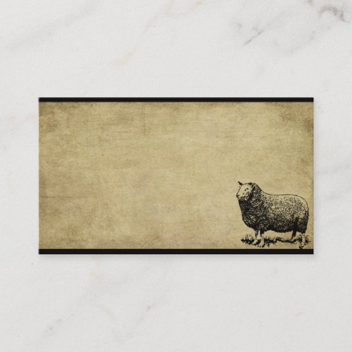 Customizable Ba Ba Black Sheep- Prim Biz Cards Business Card Template