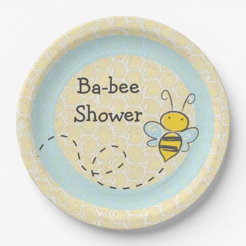 Ba_Bee Baby Shower Bumble Paper Plates