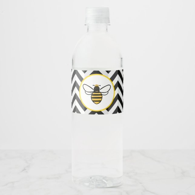 Ba-Bee Baby Shower Water Bottle Labels (Front)