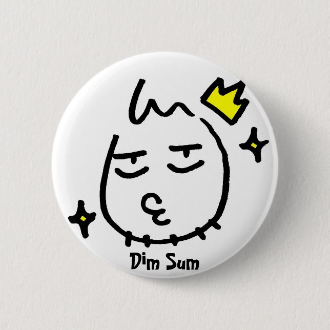ba, Dim Sum Pinback Button (Front)