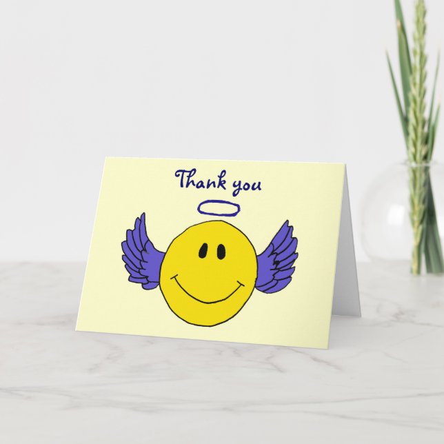 BA- Face Angel Thank you Card (Front)