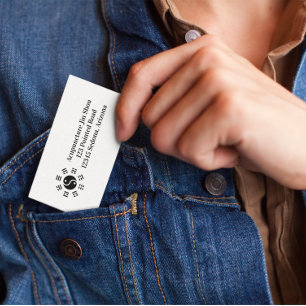 Ba Gua, eight trigrams, yin yang customizable Business Card