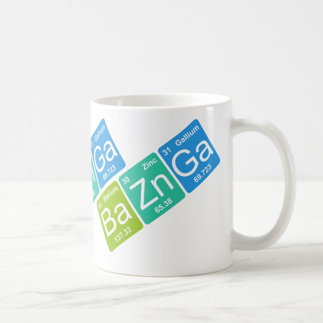Ba Zn Ga! Periodic Table Elements Mug (Right)