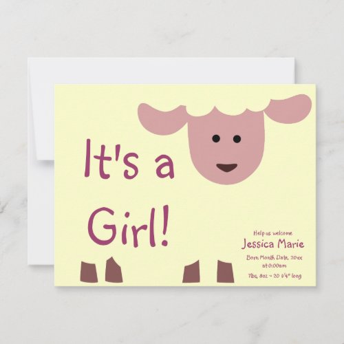 Baa Baa Baby Invitations