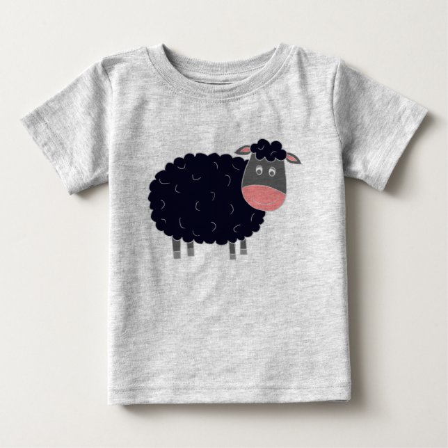 Baa Baa Black Sheep Baby T-Shirt (Front)