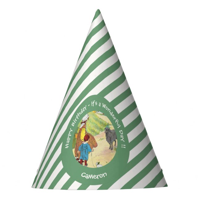 Baa, Baa, Black Sheep Birthday Party Collection Hat (Front)